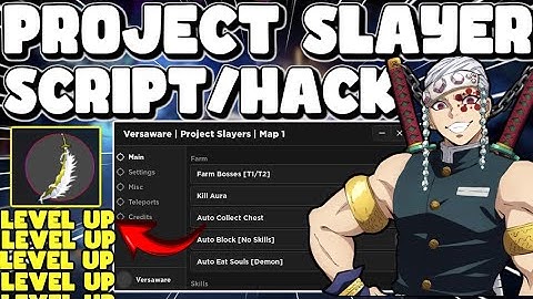 [AUTO DUNGEON] ROBLOX Project Slayers Hack Script GUI : Mugen Train Farm, Inf Points, PASTEBIN 2023