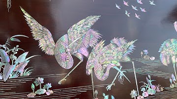 Báo giá bức tranh Tùng hạc diên niên kt 107x217 cm giá 29 triệu 500 ngàn LH 0945551382