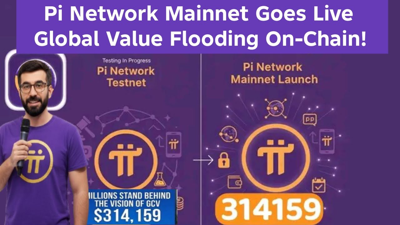 Pi Network Mainnet Goes Live — Global Value Flooding On-Chain! 💛🚀