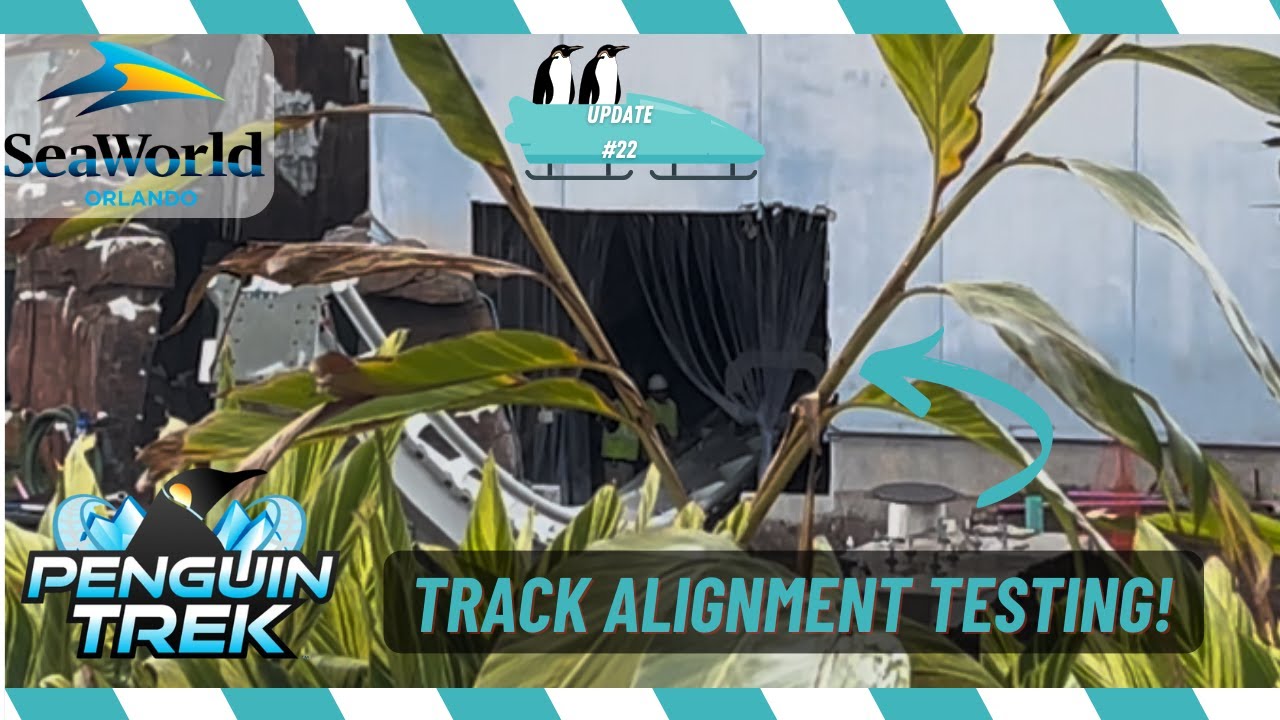 Track alignment testing has begun! | Penguin Trek Construction Update ...