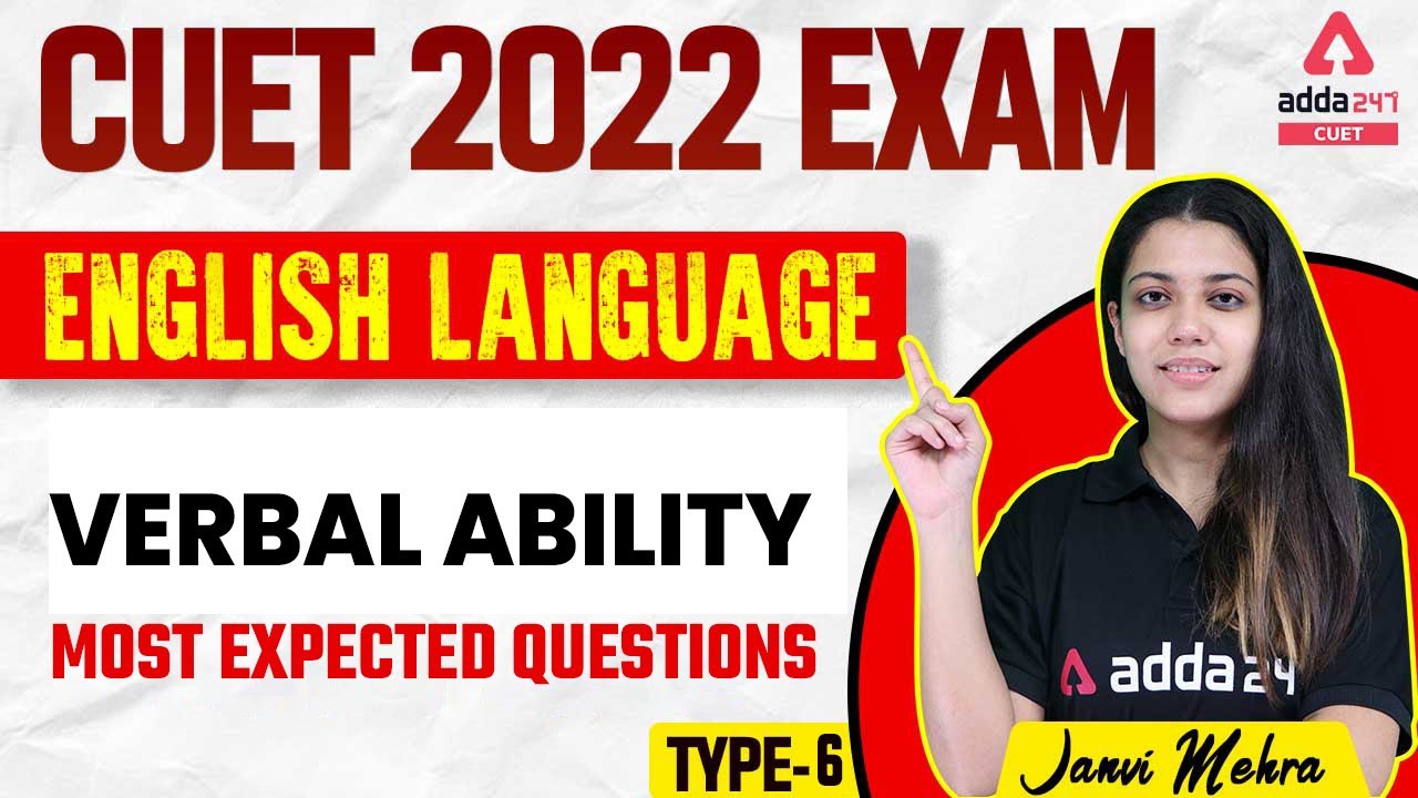 CUET 2022 English Language Verbal Ability Most Expected Questions By ...