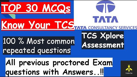 TOP 30 MOST REPETITIVE KYT MCQS | Most Important | TCS Online Proctored Assessment || TCS Xplore