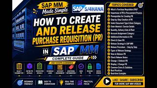 SAP MM - How to Create and Release Purchase Requisition (PR) in SAP MM S4 HANA