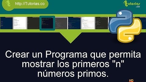 ciclo for -- python(primeros numeros primos)