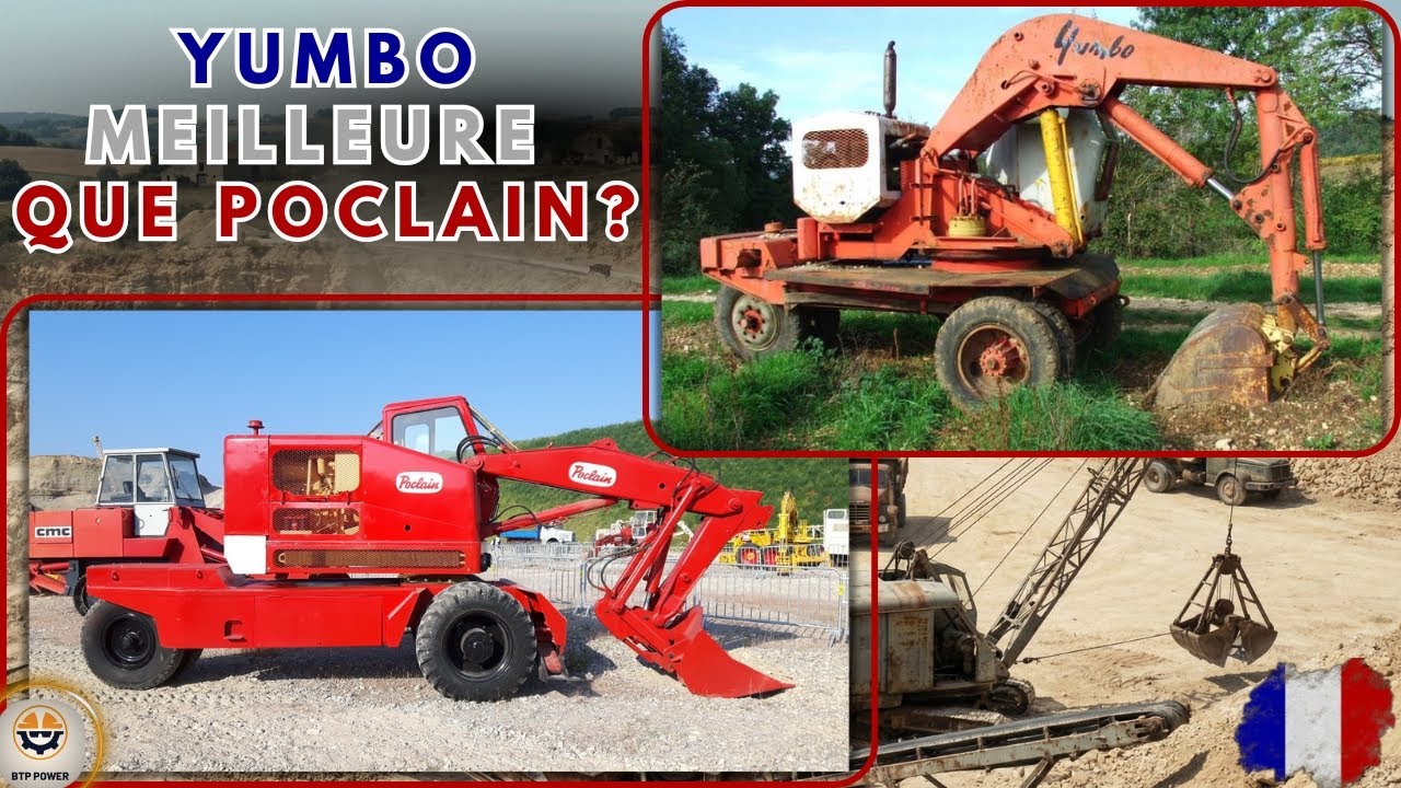 La bataille épique des premières pelleteuses françaises ! Yumbo gagnante face à Poclain ?