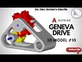 Geneva drive mechanism 3d model 10  draw  design