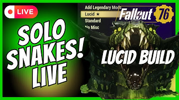 SOLO Snakes LIVE Build testing with LUCID No-PA Fallout 76