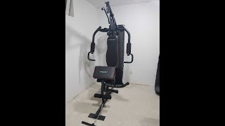 All in one home gym machine assembly - multi station