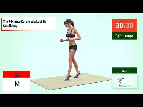 The 7 Minute Cardio Workout To Get Skinny/7 წუთიანი კარდიო ვარჯიში გასახდომად