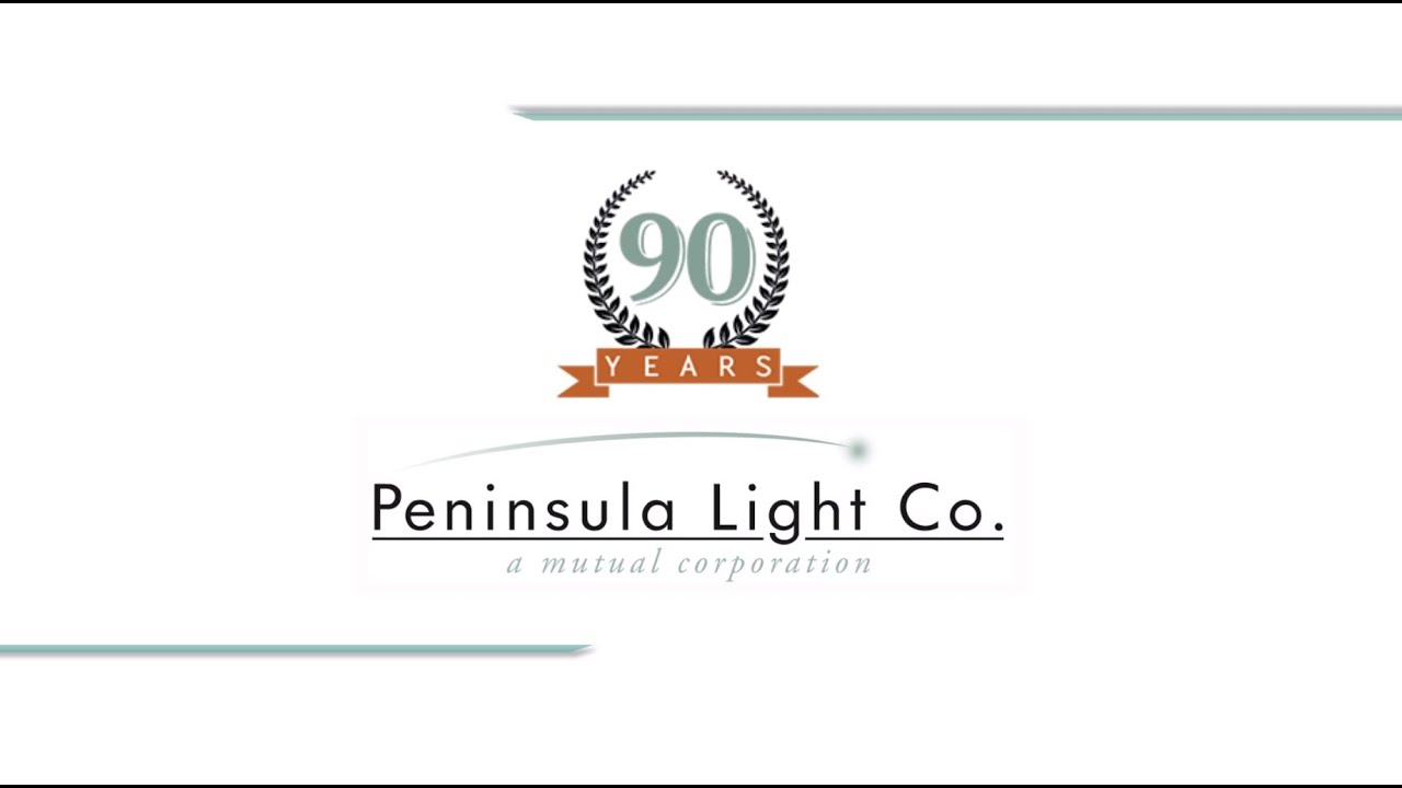 90 years of Reliability from Peninsula Light Company YouTube