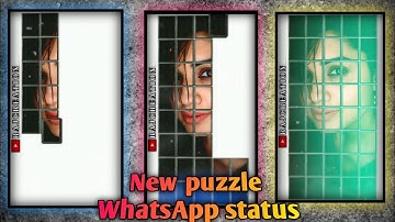 How to make puzzle WhatsApp status | how to make video editing |