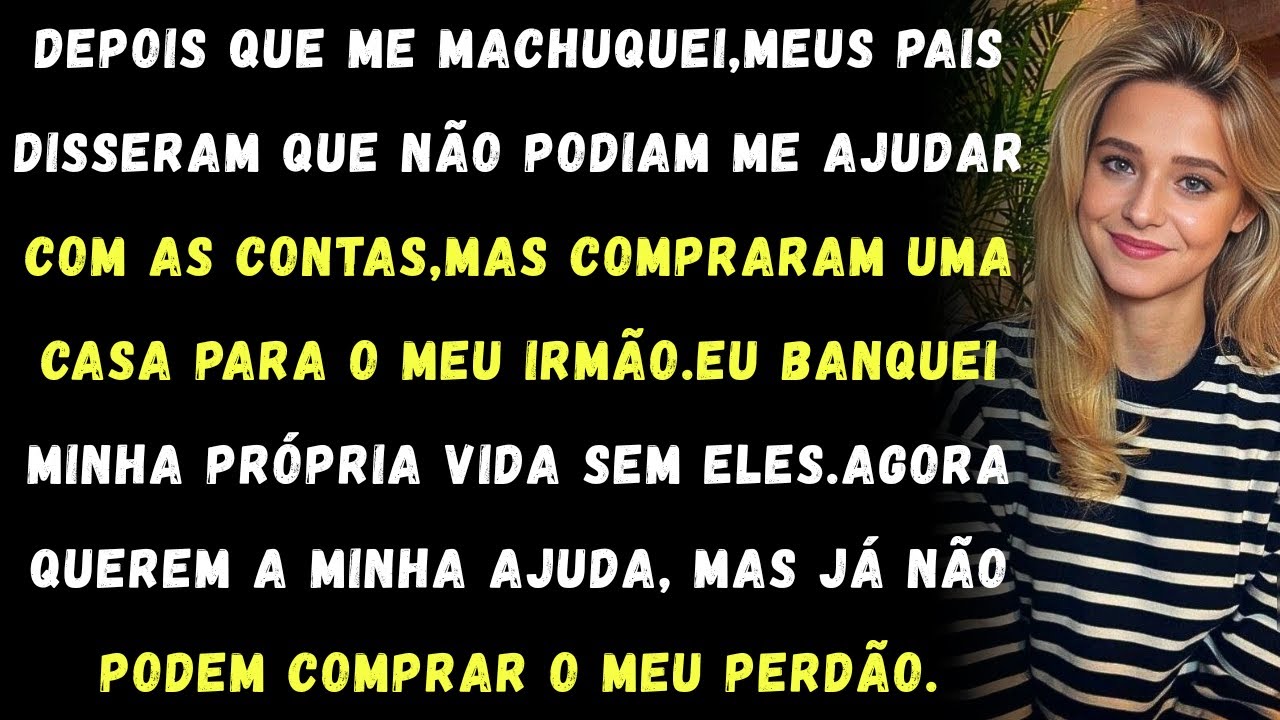 Depois que me machuquei, meus pais disseram:Não podemos ajudar você com as contas'Depois, compraram