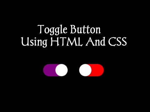Toggle Button Design using HTMLAnd CSS || CodeThis