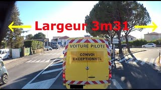 CONVOI EXCEPTIONNEL CAT.2 LARGEUR 3M31 !