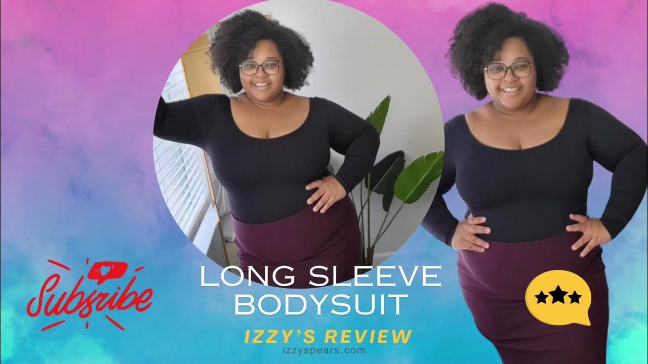 PlusSize Long Sleeve Medium Compression Bodysuit 2x