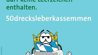 Wia A Bayer Sich A Passwort Aussucht