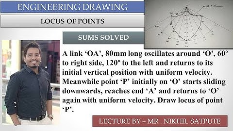 Engineering Drawing | Locus of points Problem 4| Easy Drawing Techniques | Learn with nikhil