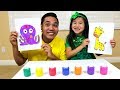 Learn Colors & Fruit Names with Jannie Fun Fruits & Paint Kids Toys