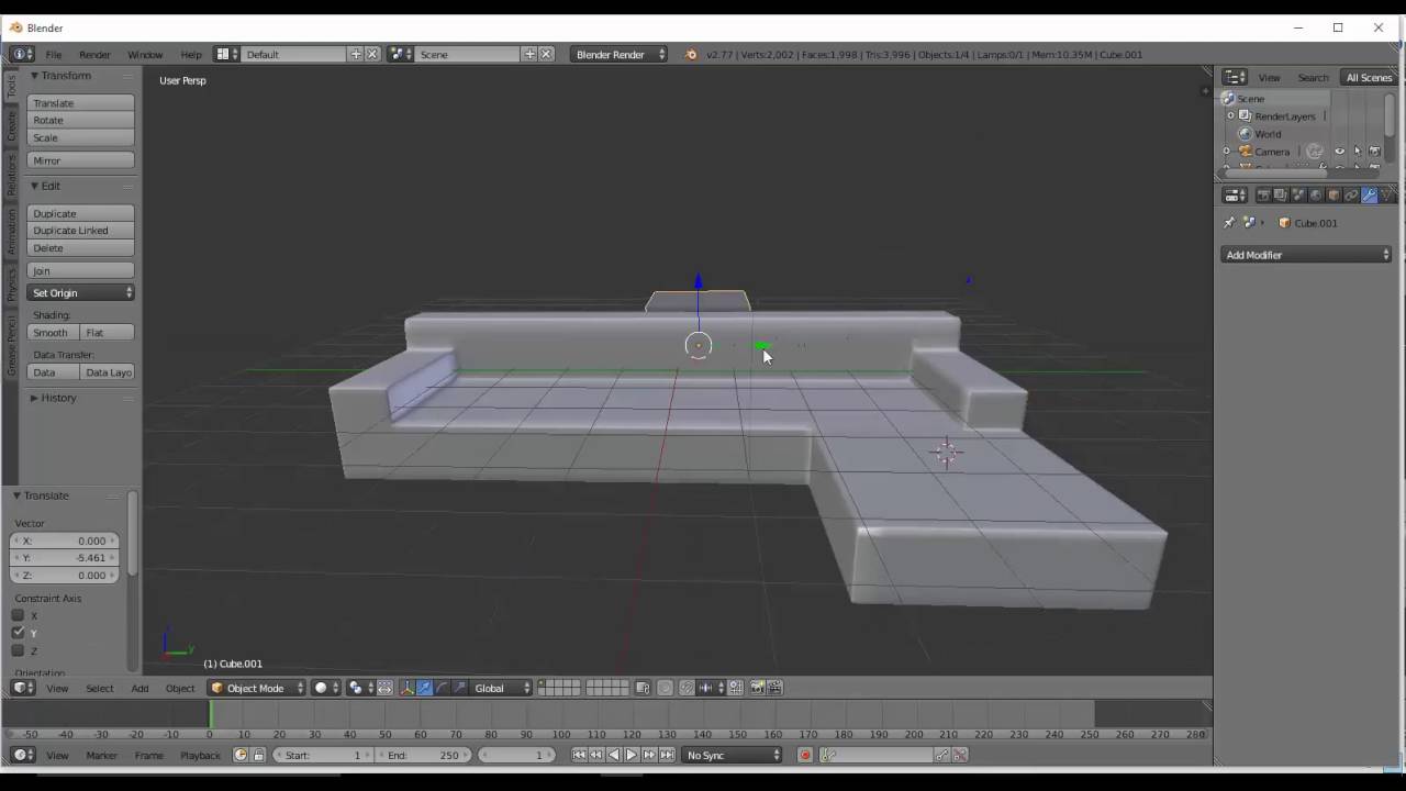 Modelling A Luxuroius Couch In Blender YouTube