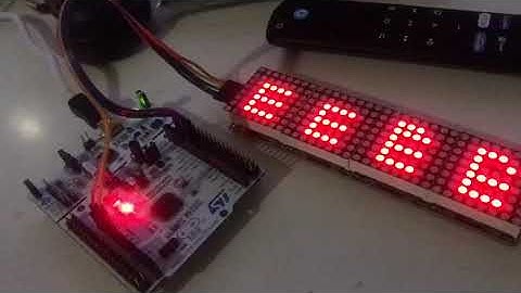 Embedded C STM32 NUCLEOF446RE with LED Matrix - IITM DIY prototype
