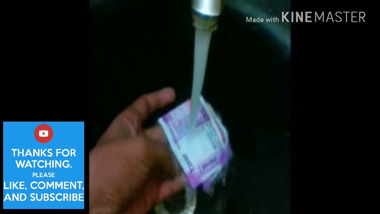 New 2000 Rupees note WATER TEST And Durability