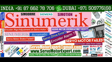 Siemens Sinumerik Hinumerik CNC Servo Enoder alignment, Absolute Heidenhain Encoder Alignment