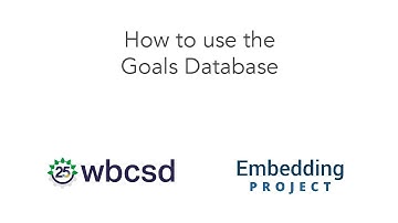 Sustainability Goals Database Explainer