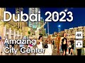 Dubai  amazing city center burj khalifa  4k  walking tour compilation