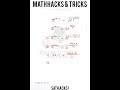 Solving one of the Hardest SAT Exponential Math Questions - Sample Maths #mathstricks #satquestions