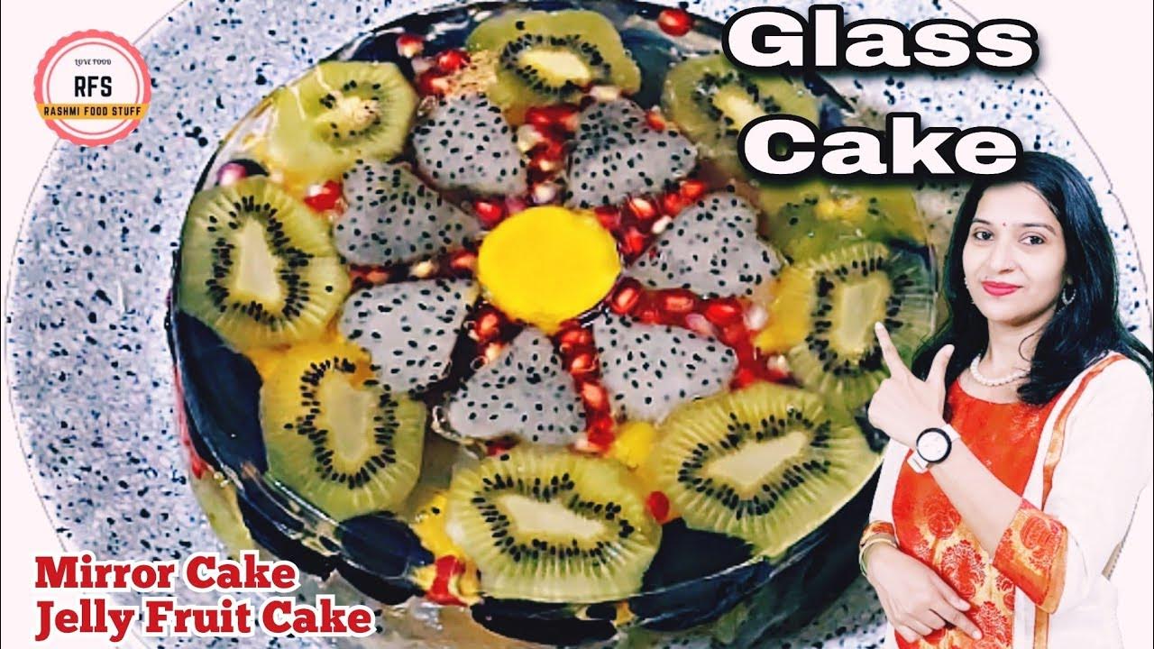 Mirror Cake Recipe l Mirror Glaze Cake l Marble Cake l Jelly Fruit Cake
