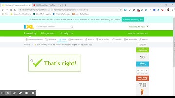 8th Grade IXL Identify Linear and nonlinear functions XB8