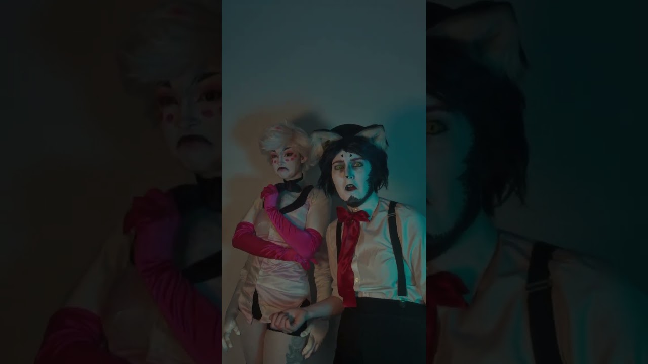 Husk and Angeldust find the 50 k animation - Hazbin Hotel in Real Life what is Charlie doing