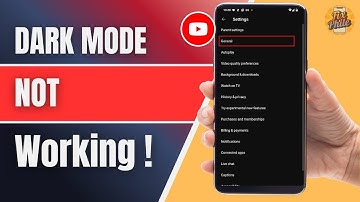 How to Fix YouTube Dark Mode Not Working (2025)