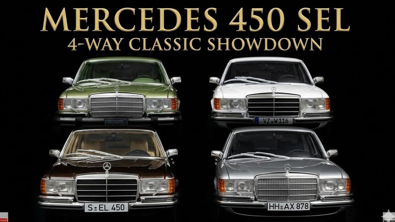 1/18 Scale Mercedes Benz 450 SEL 6.9 W116 Diecast Model Car by All