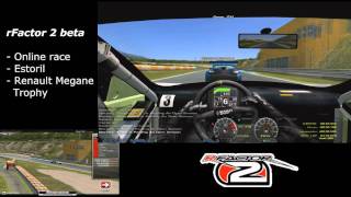 rFactor 2 beta - Online battle for 1st #2 (Megane Trophy; Estoril)