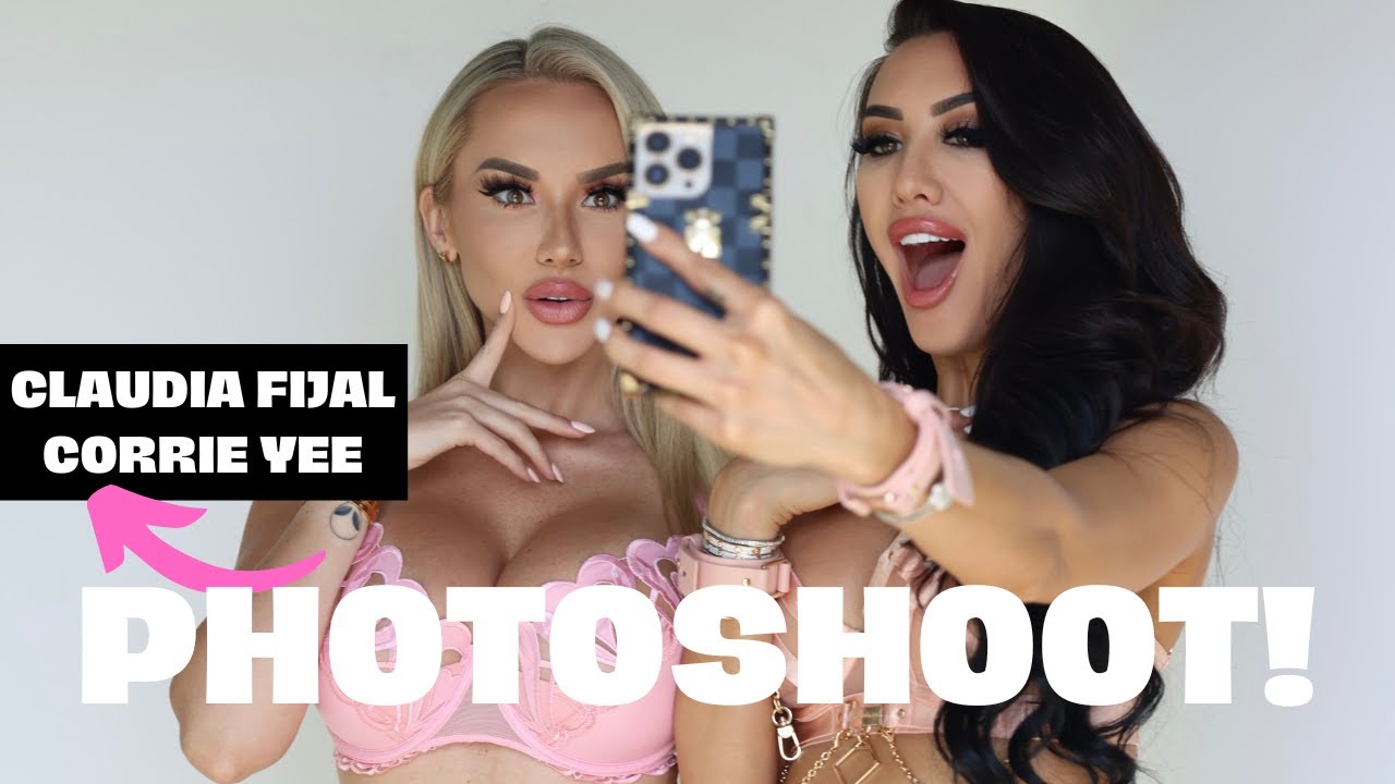 Claudia Fijal & Corrie Yee Lingerie Photoshoot - YouTube