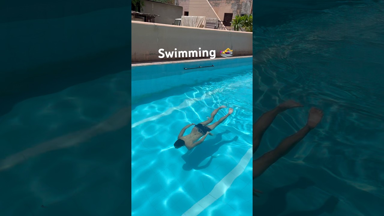 Under water swimming 🏊 