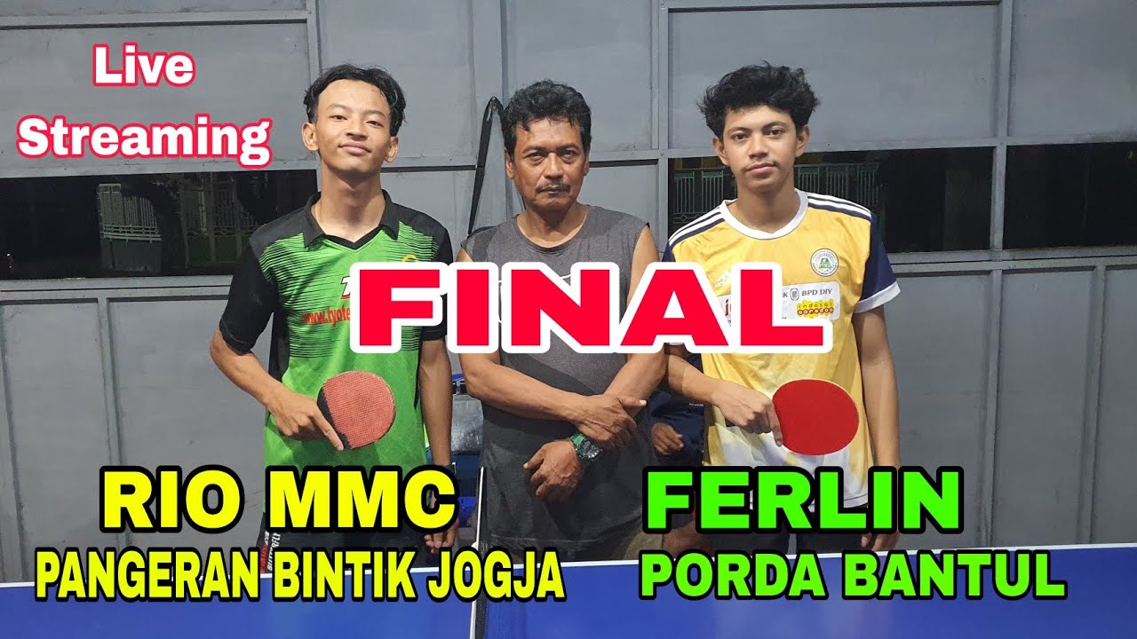 Live Final Rio Pangeran Bintik Jogja vs Ferlin Pra Pon Jogja 🏓 Ardiansyah Goli Cup 1
