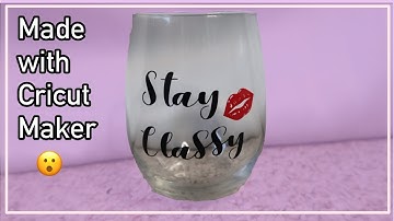 Personalized Wine Glass With Cricut| Leslie Irene