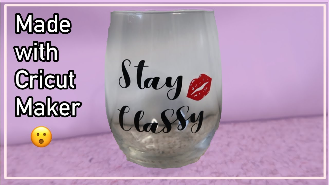 Personalized Wine Glass With Cricut Leslie Irene YouTube
