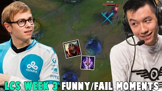 LCS WEEK 3 FUNNY/FAIL MOMENTS - 2017 Spring Split