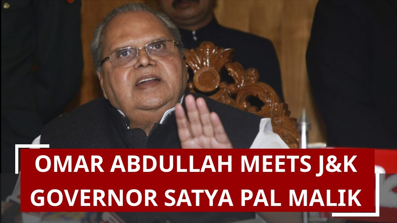 zee news videos live Jammu and Kashmir: Omar Abdullah meets J&K Governor Satya Pal Malik