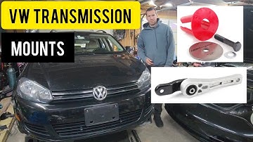VW Jetta Wagon TDI MK6 Transmission Mount Replacement and Upgrade ECS Tuning Dogbone Mount Insert