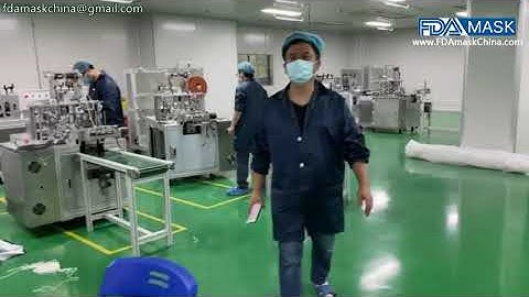 Face mask making machine installation video assembling line for mask making eqiupment line