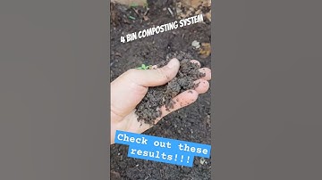 amazing finished compost with a 4 bin system