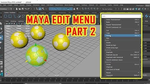 maya edit menu pt 2 | maya user interface overview