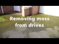 How to remove moss on drives and patios with natural products and minimal effort