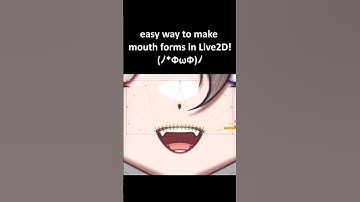 easy way to rig the mouth shapes ♡  #Live2D #vtuber #vtuberartist #live2dtutorial