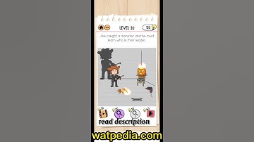 Brain Test 2 Monster Hunter Joe Level 20 Joe caught a monster and he must learn who is their leader