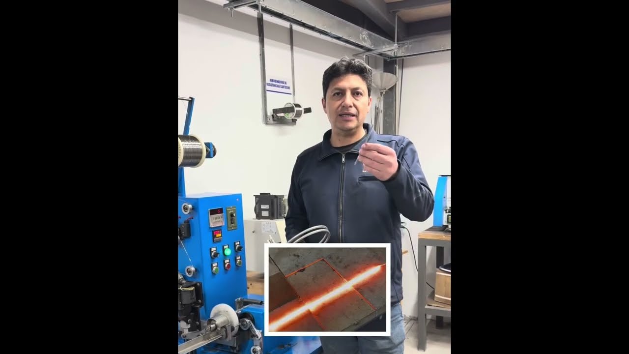 🔺Como calibrar la bobinadora de resistencias en espiral alambre 0.7mm 1000w, Tesla Ambato 🇪🇨